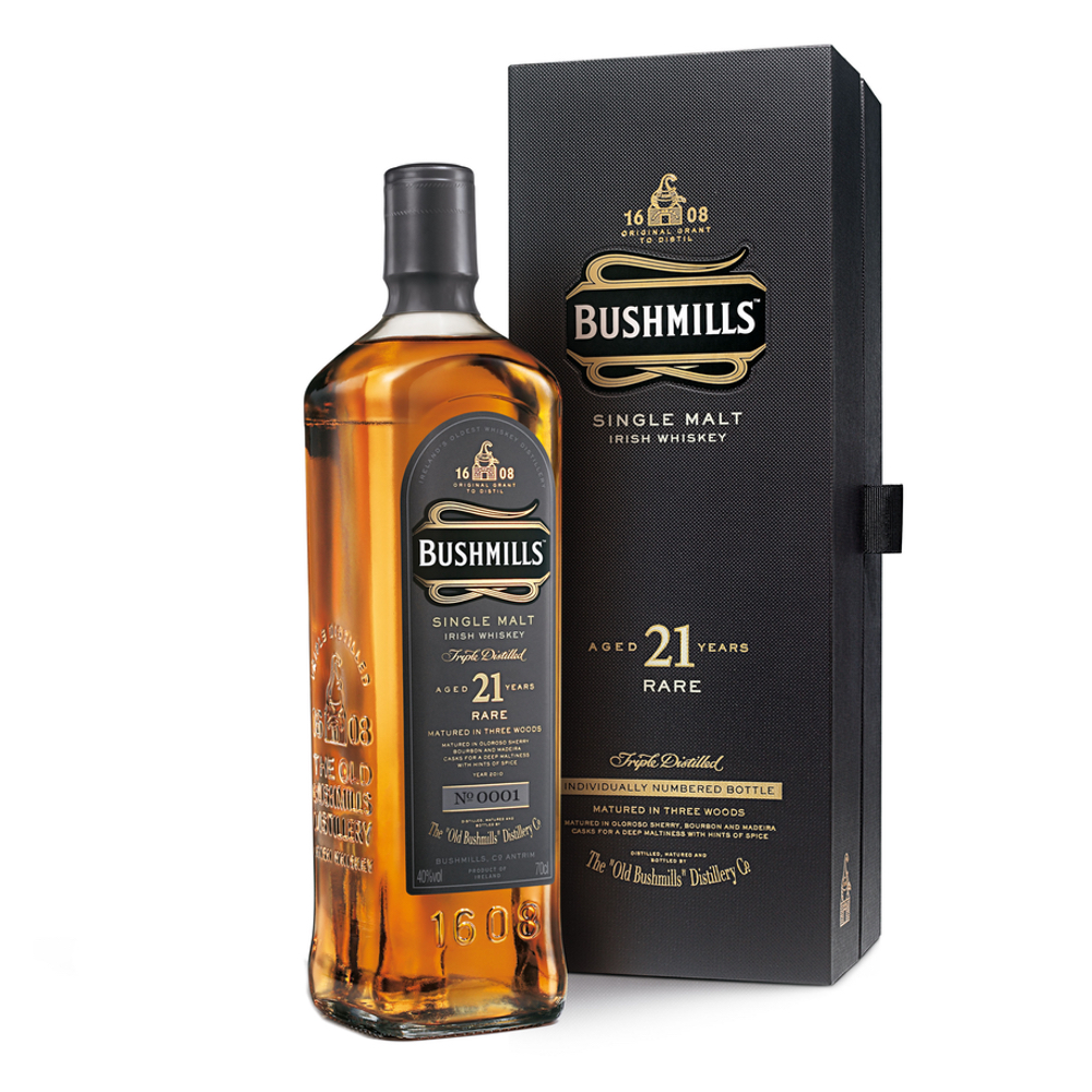 Whisky Bushmills 21 Años Rare Estuche