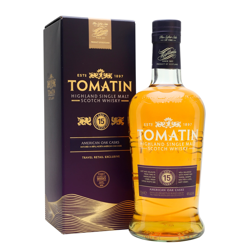 Whisky Tomatin 15 Años American Oak Casks Estuche