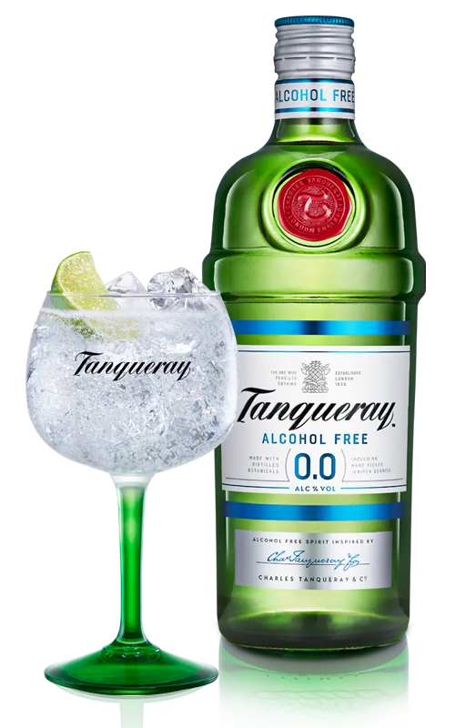 Ginebra Tanqueray 0,0% sin alcohol con extractos naturales