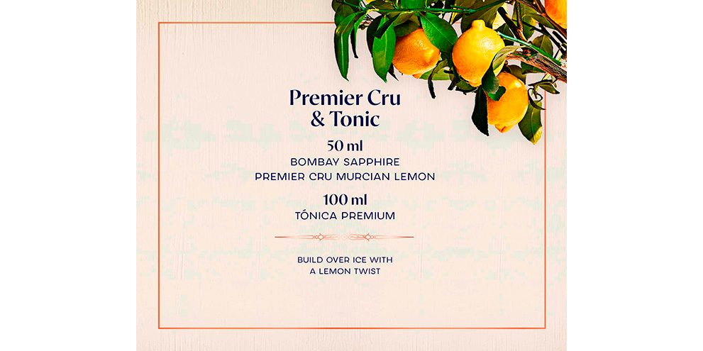 Combinado bombay sapphire premier cru & tonic