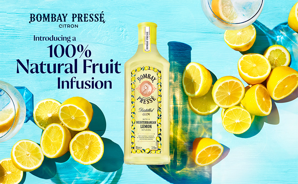 Banner bombay pressé citron promocional, 100% infusión natural de frutas