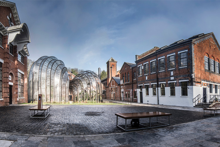 Edificio de la destilería Laverstoke Mill