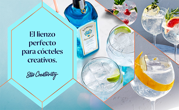 Bombay sapphire el lienzo perfecto para cócteles creativos