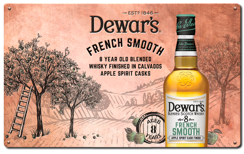 Whisky de la gama Dewar's Cask Series este es el Dewar's French Smooth acabado en barricas de Calvados