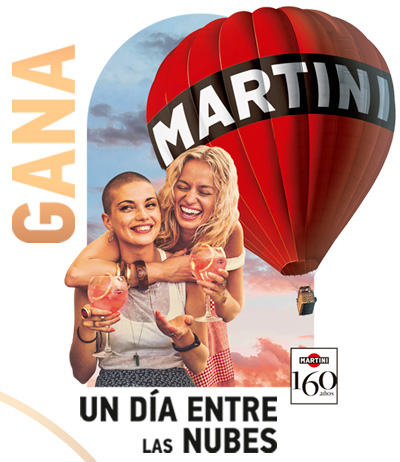 Martini sorteo en globo por su aniversario